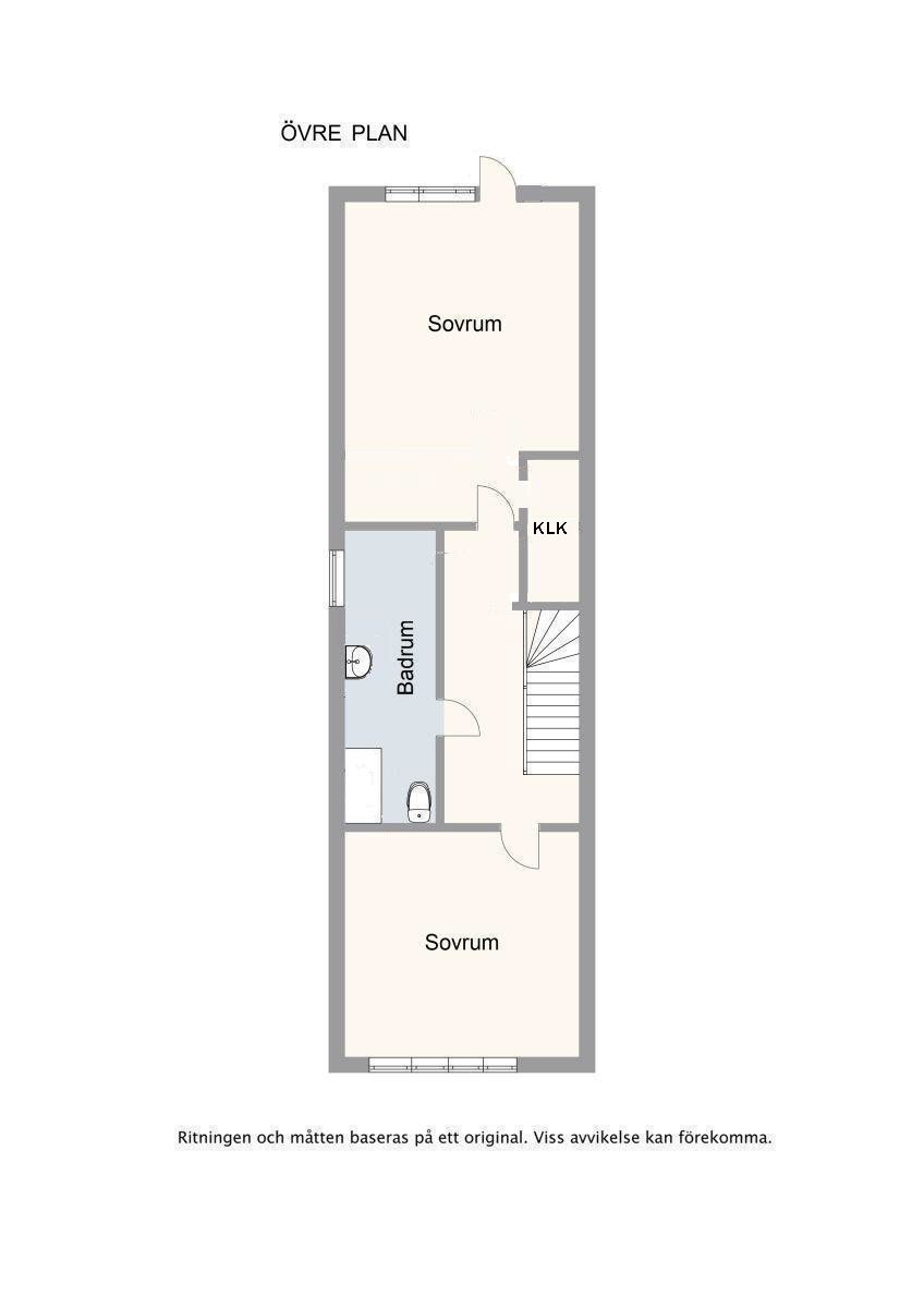 Planritning övre plan