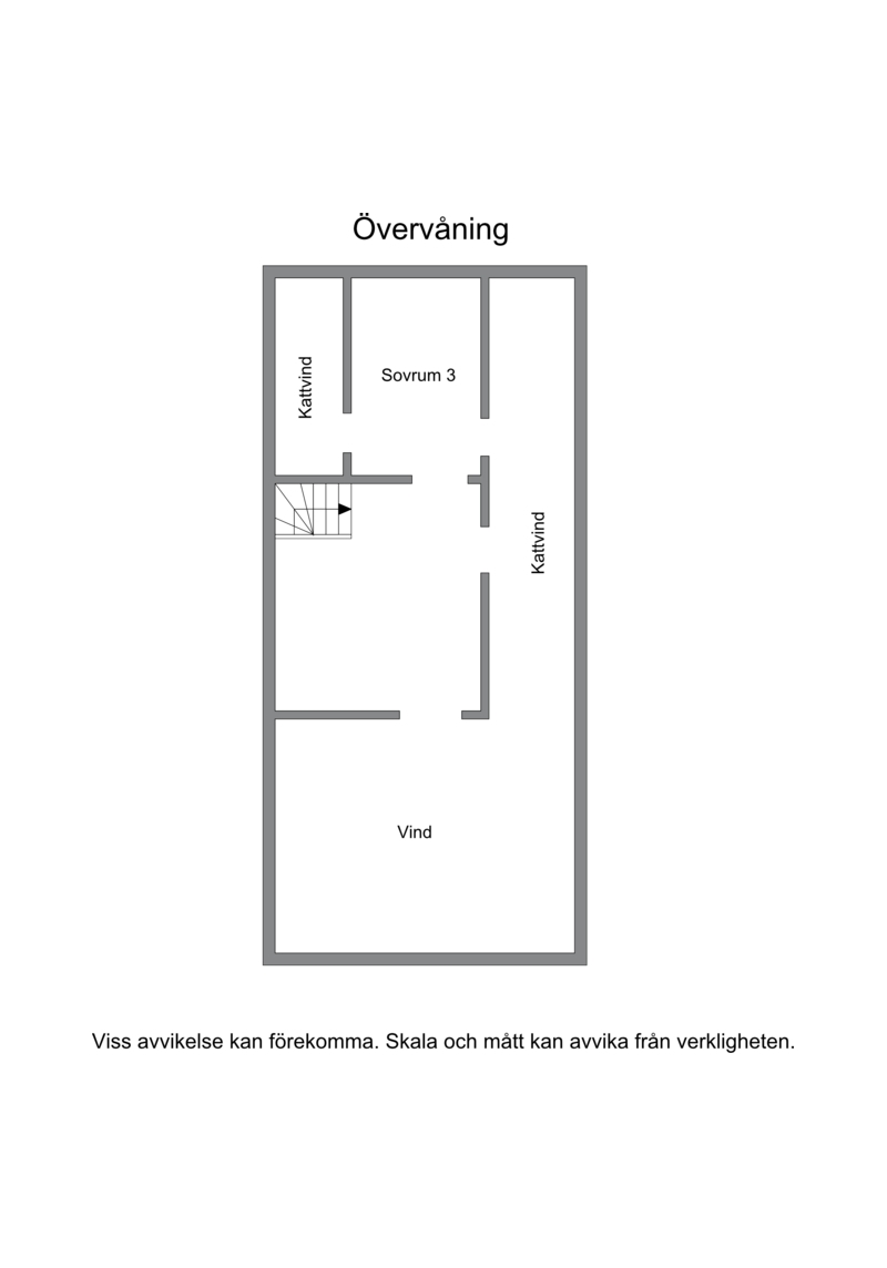 Planritning, övre plan