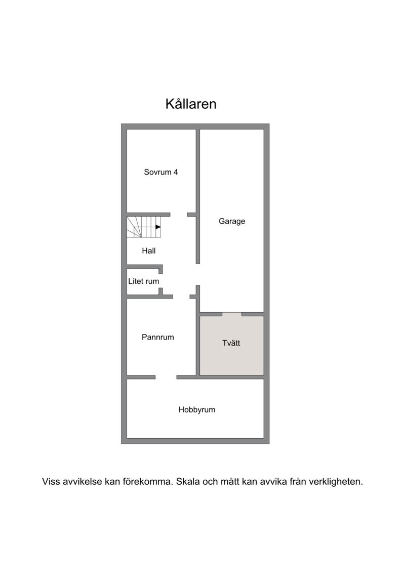 Planritning, källarplan