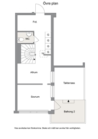 Alt planlösning övre plan