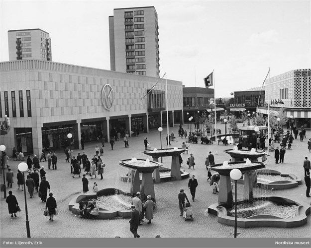 Farsta centrum på 60-talet