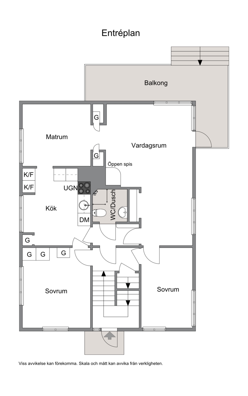 Planritning lägenhet 1