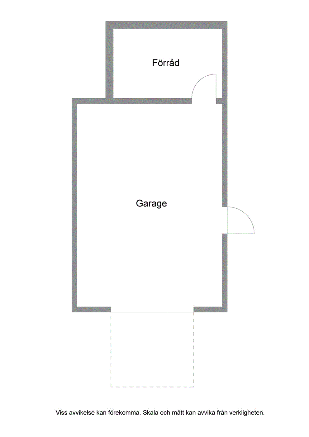 Planritning garage