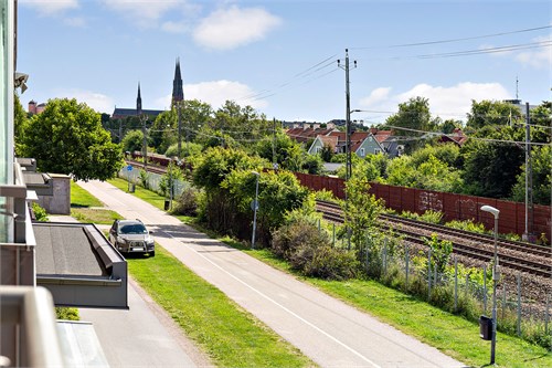 Härlig vy från balkong 1