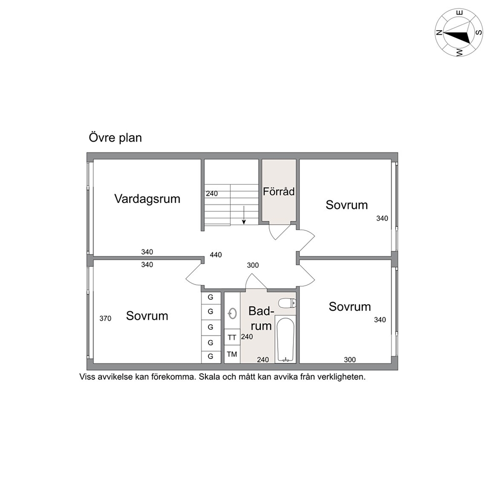 Planskiss övre plan