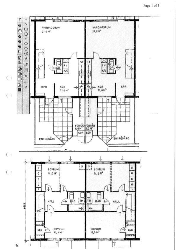 Original planritning 