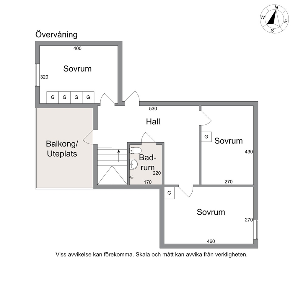 Planskiss Övre Plan