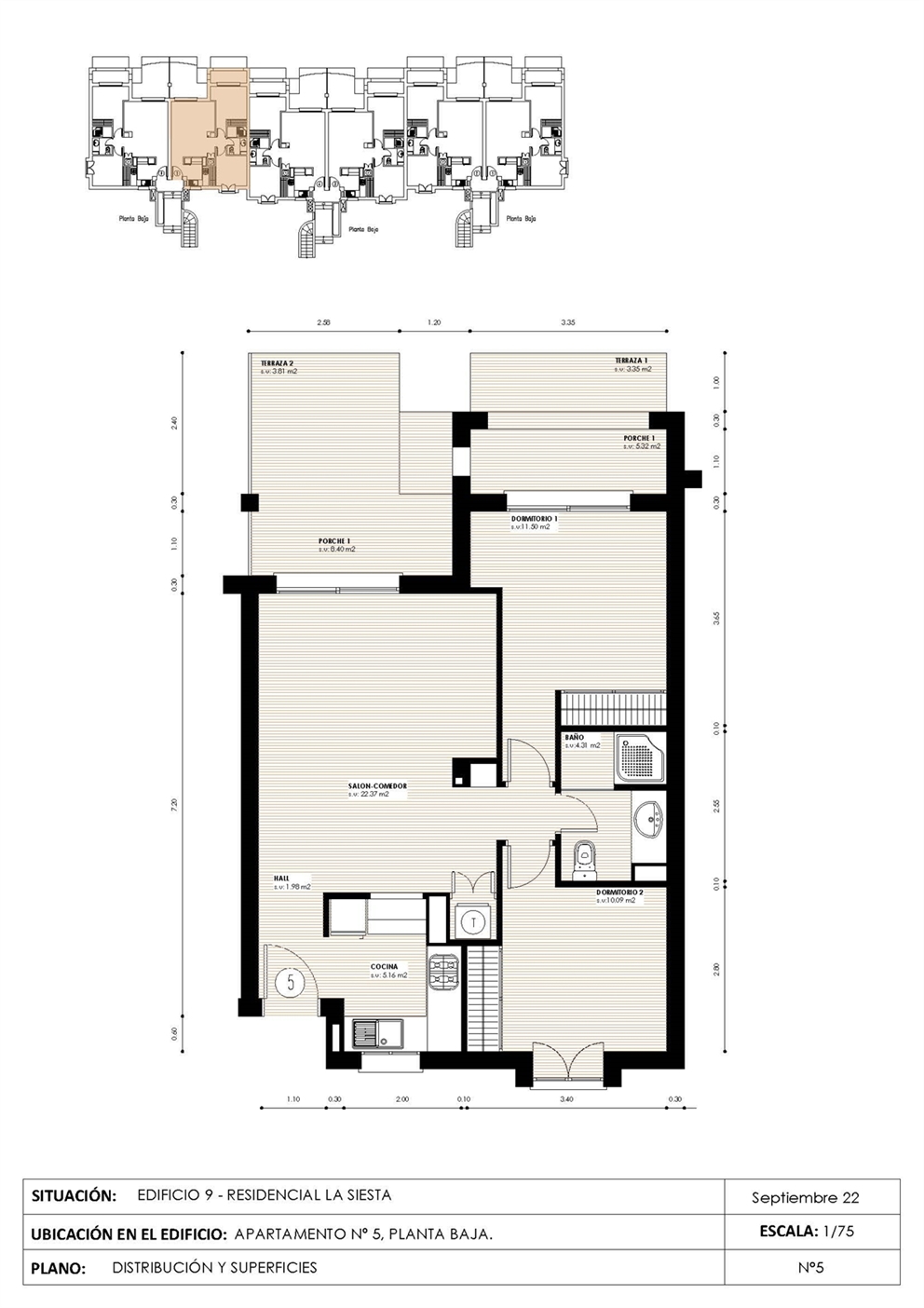 Plano del piso 3