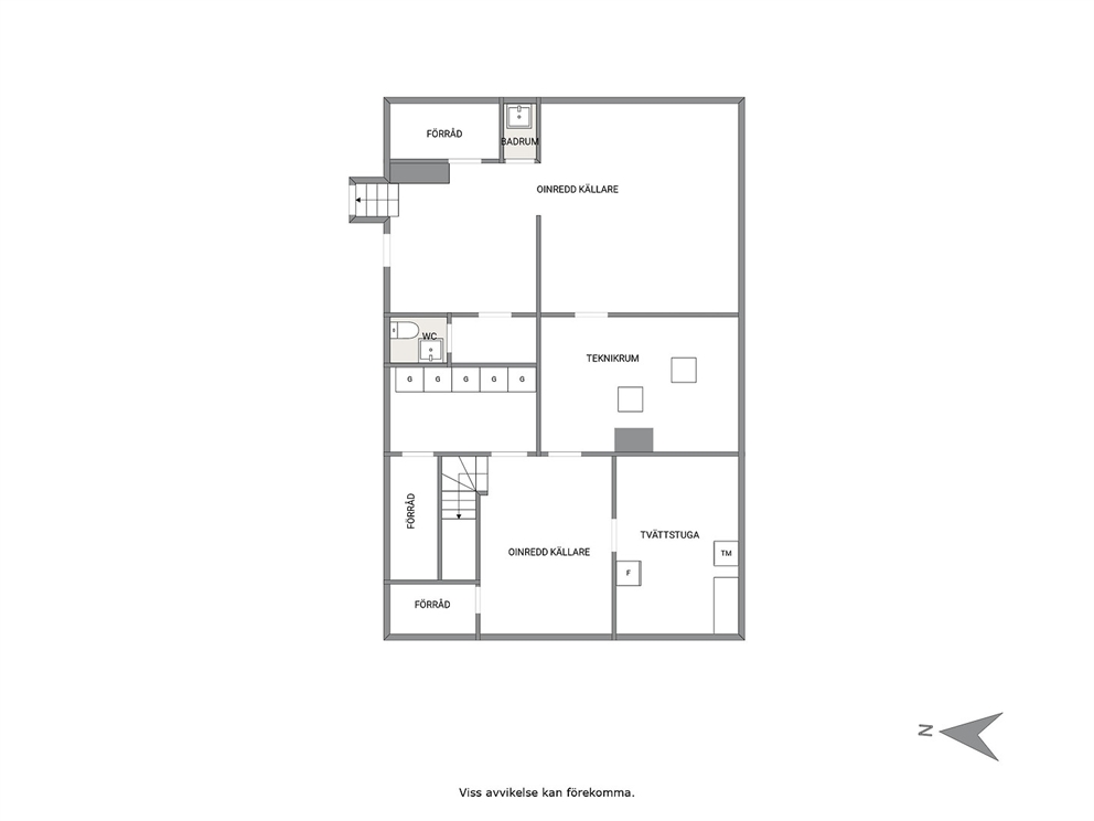 Planskiss - källarplan