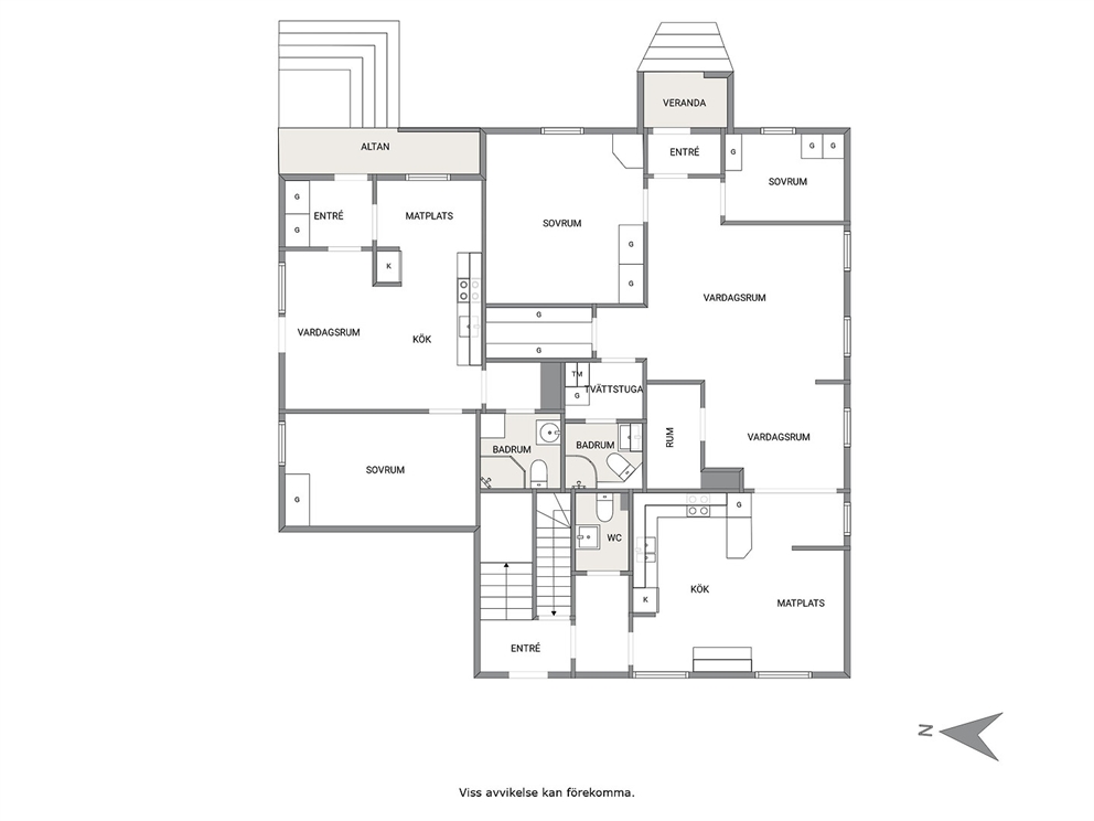 Planskiss - Nedre plan