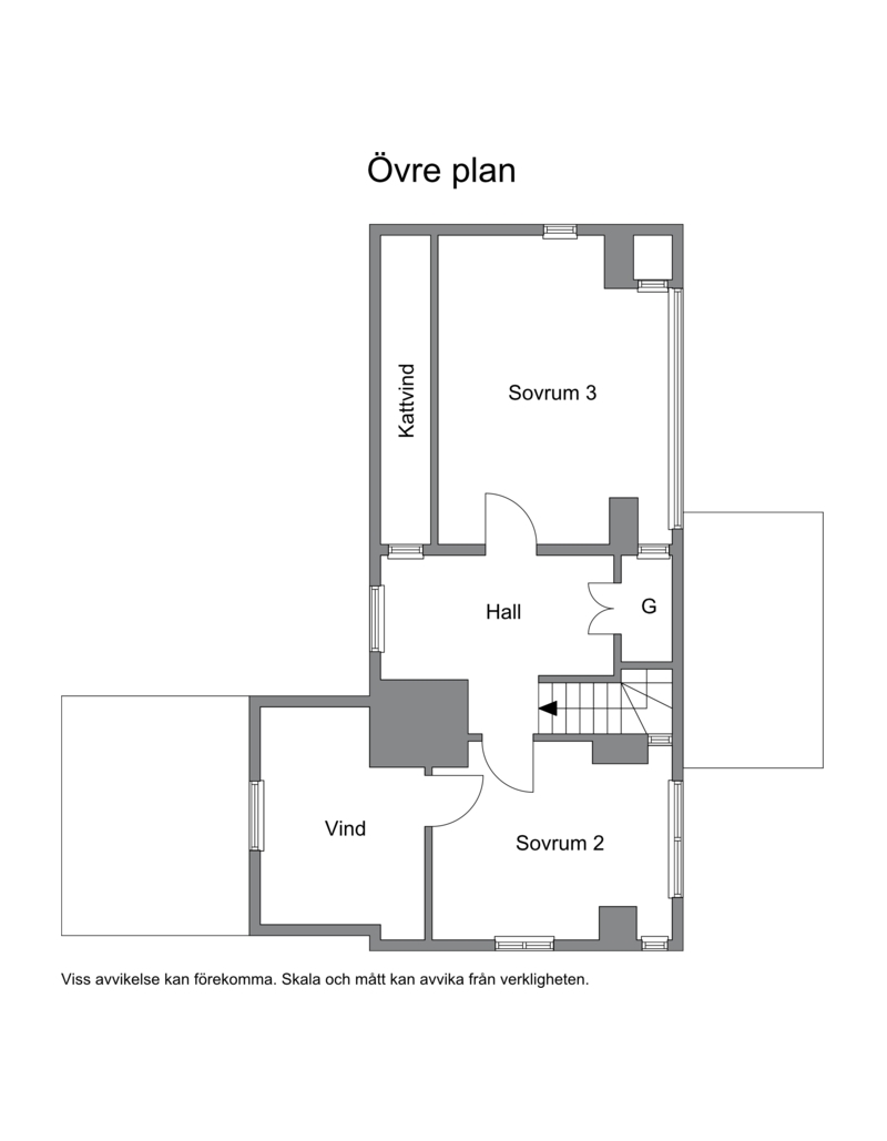 Planlösning övre plan