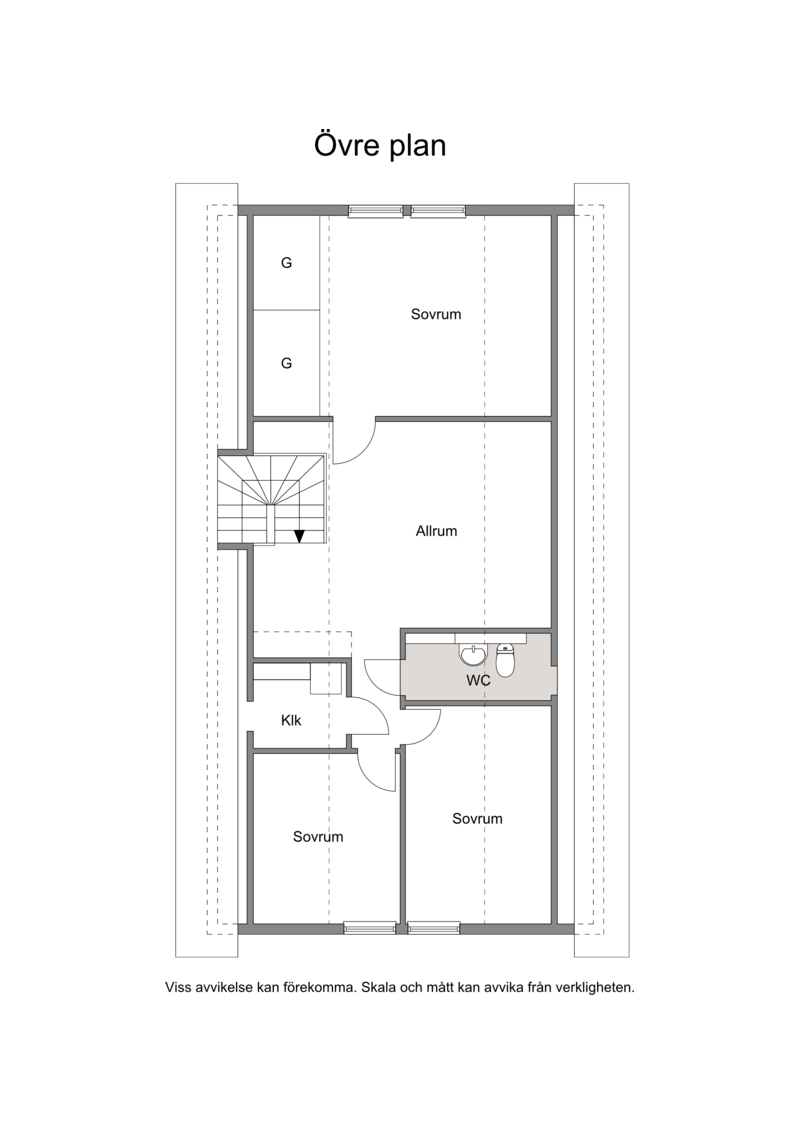 Planlösning övre plan