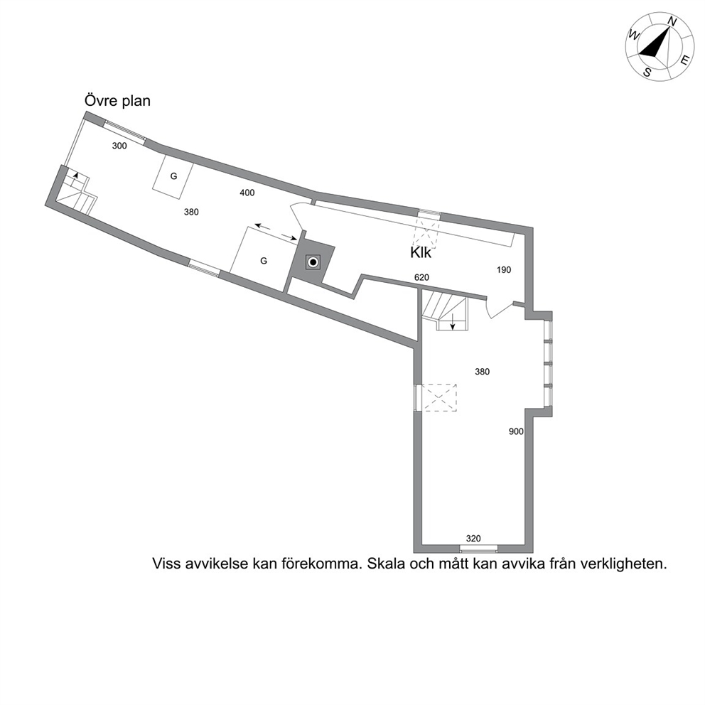 Ovanplan huvudbyggnad