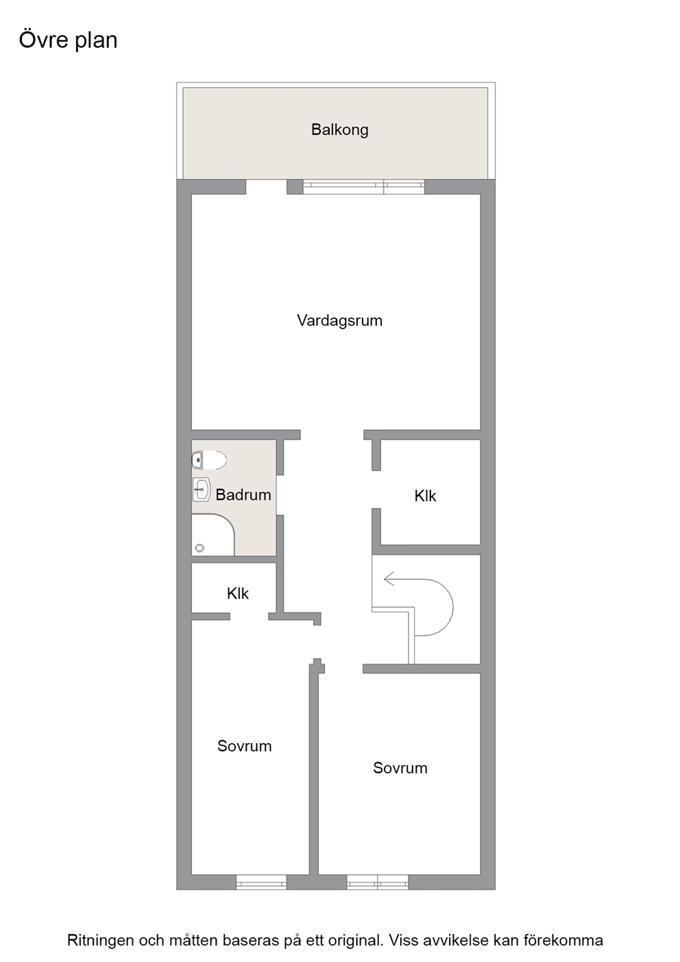 Planritning - Övre plan