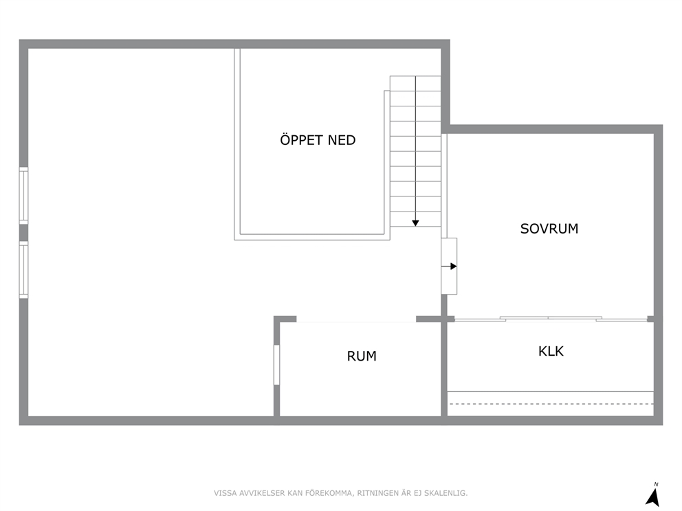 Planlösning lägenhet - Entréplan