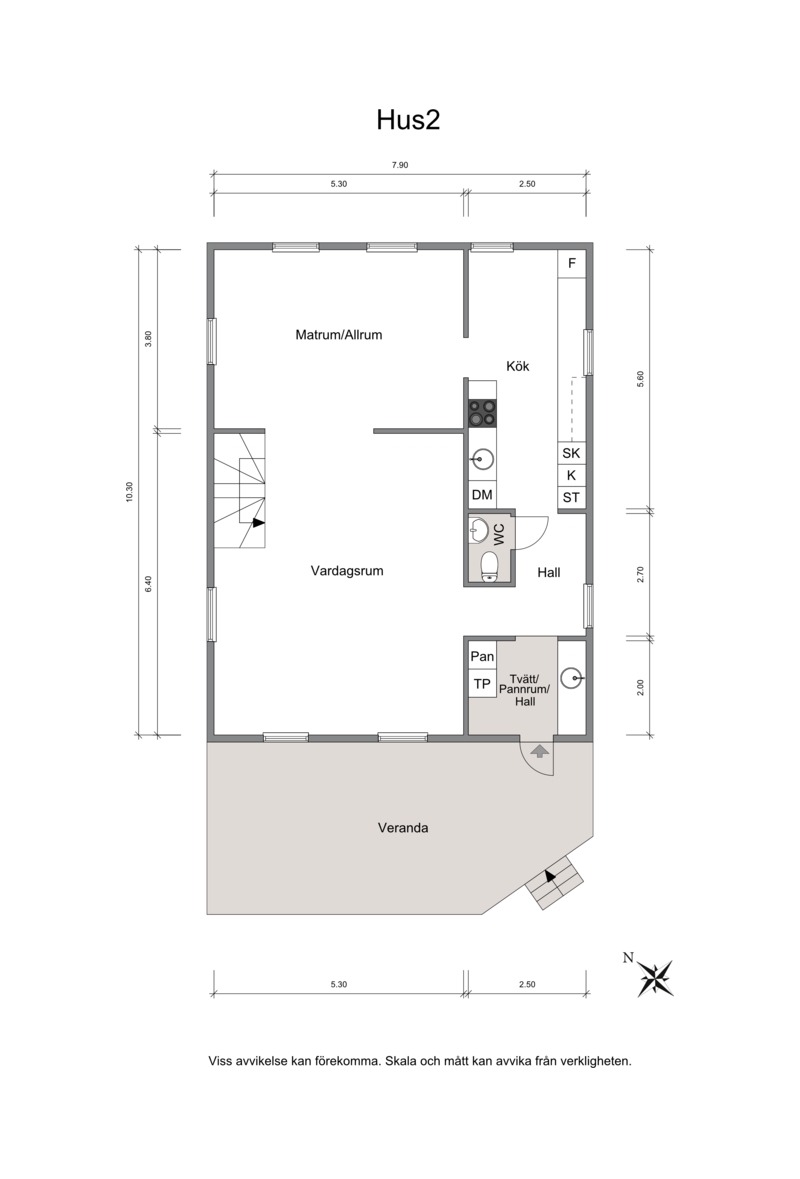 Entréplan hus 2