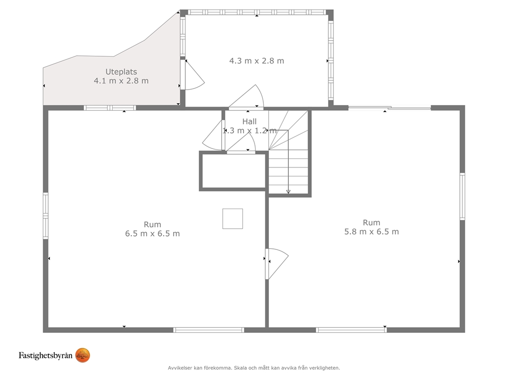 Röda huset entréplan