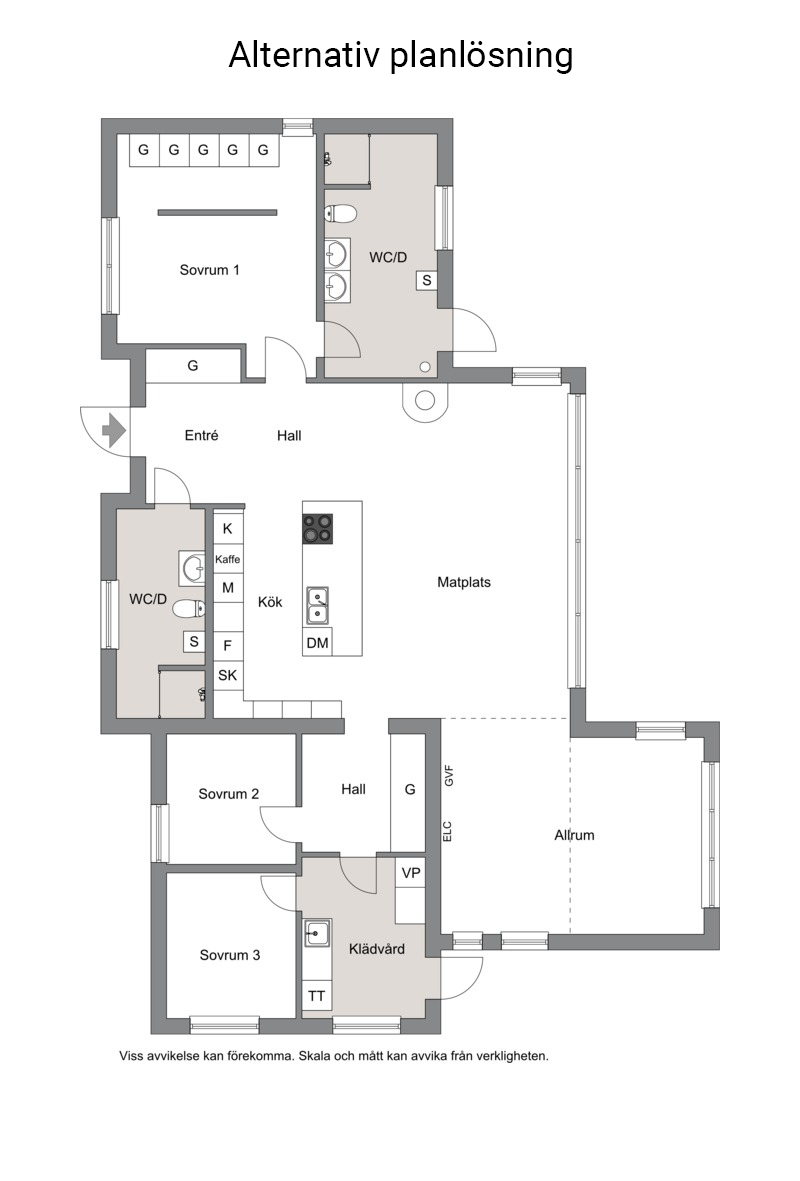 Alternativ planlösning