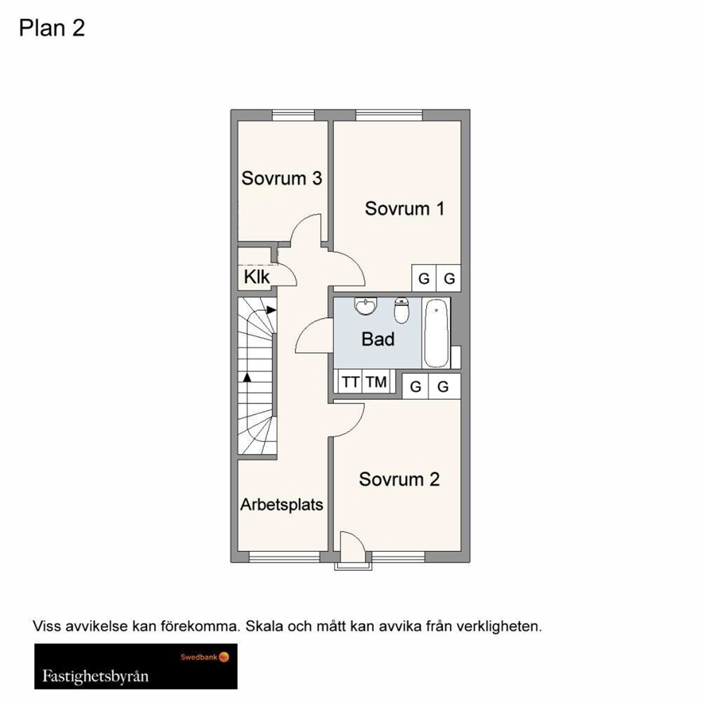 Planritning Övre Plan