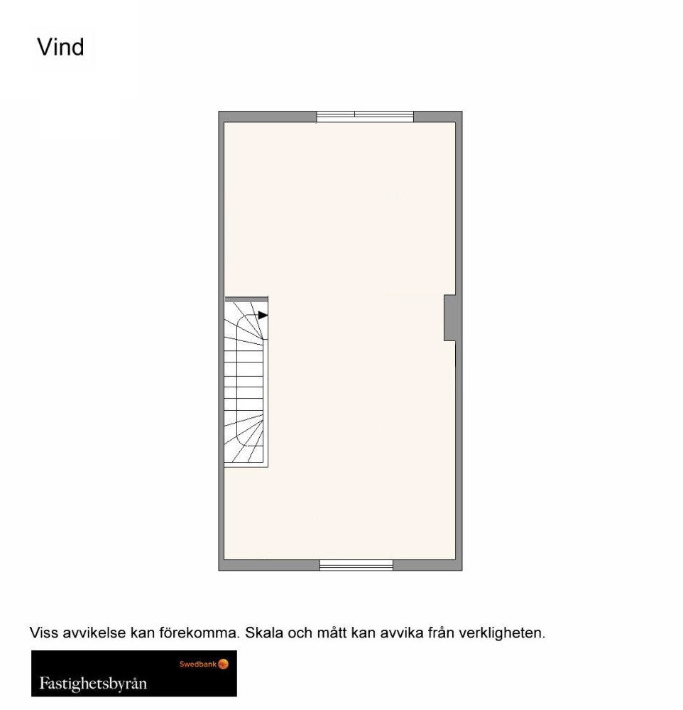 Planritning Vindsplan