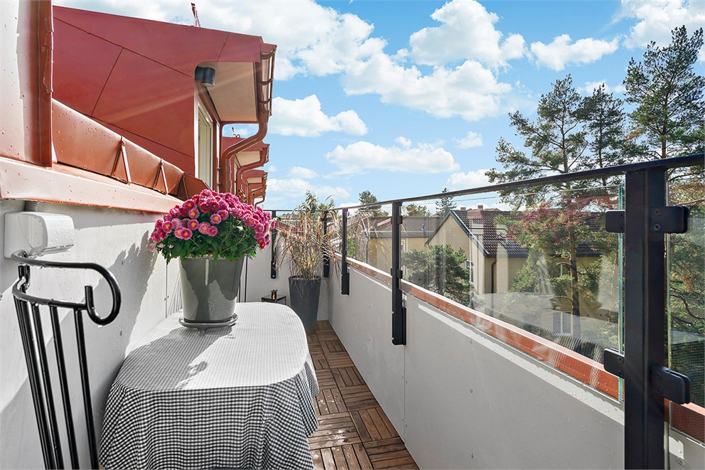 Terrass i sydvästläge