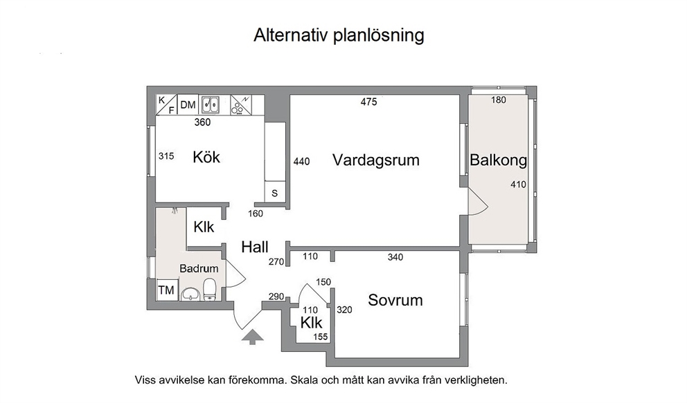 Alternativ planlösning