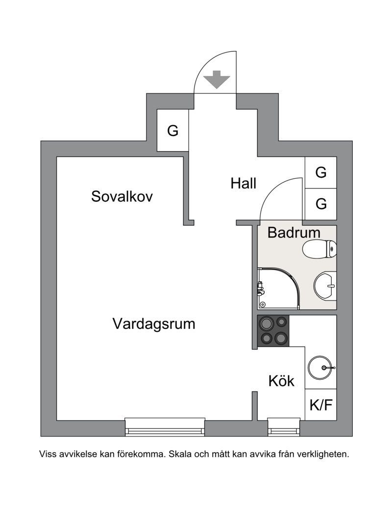 Ungefärlig planritning