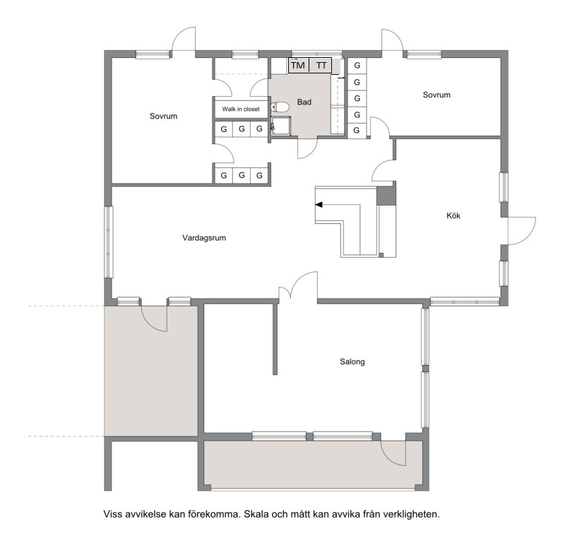 Planlösning övre plan