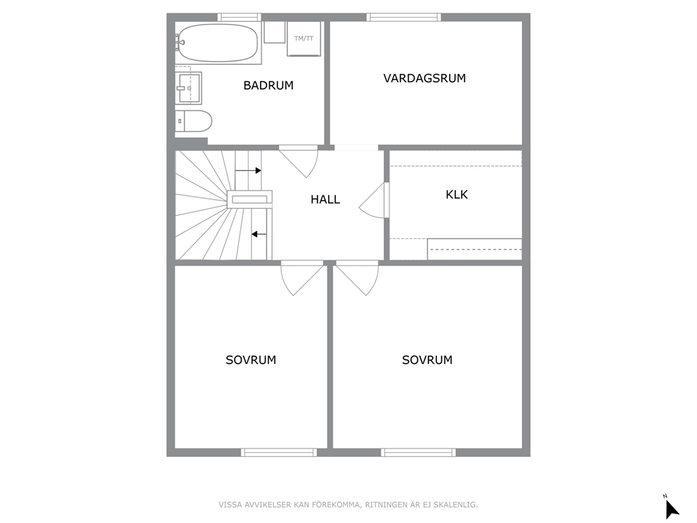 Planlösning - Ovanplan