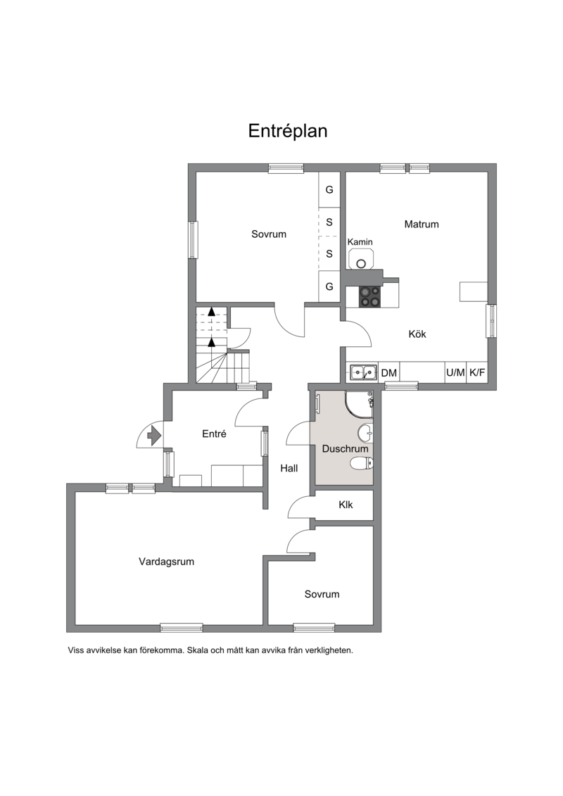 Planlösning Entreplan