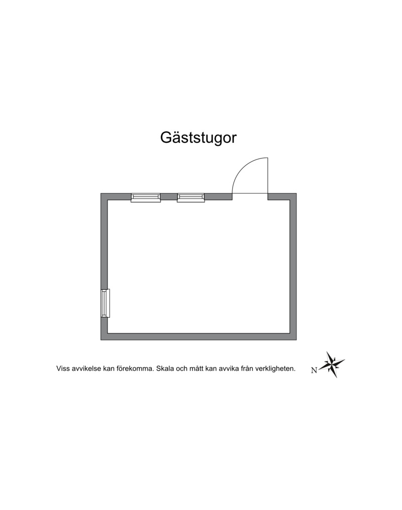 Planritning gäststuga