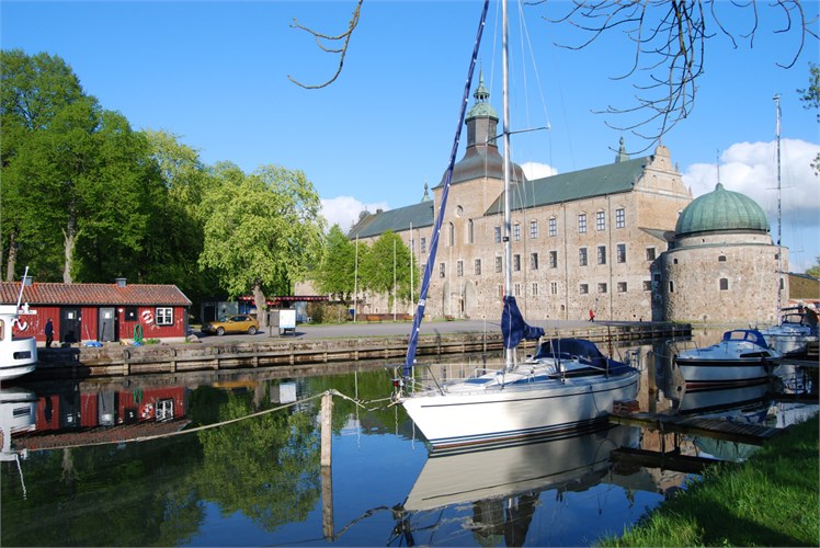 Vadstena slott och hamnområdet