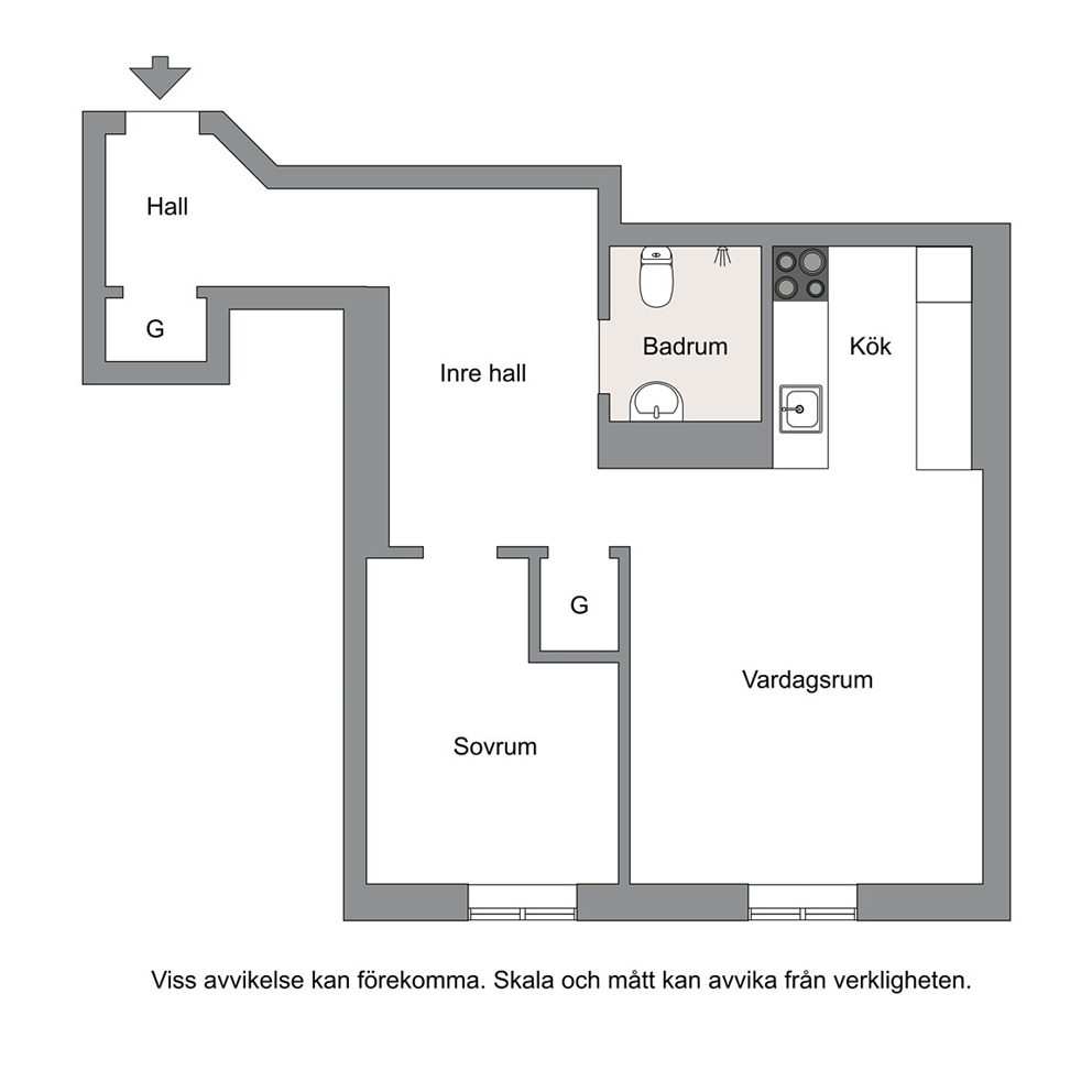 Planritning (ej skalenlig)