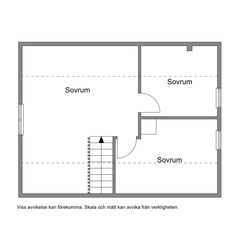 Planritning övre plan