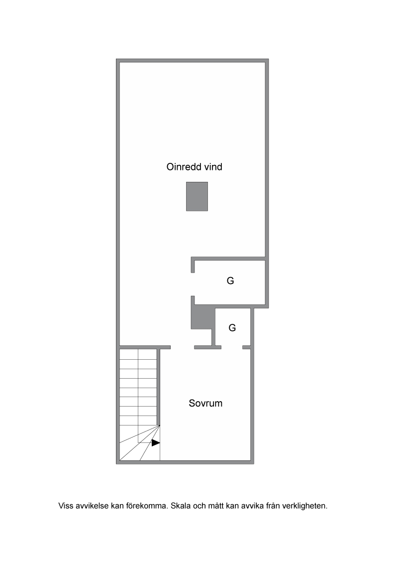 Planritning övre plan