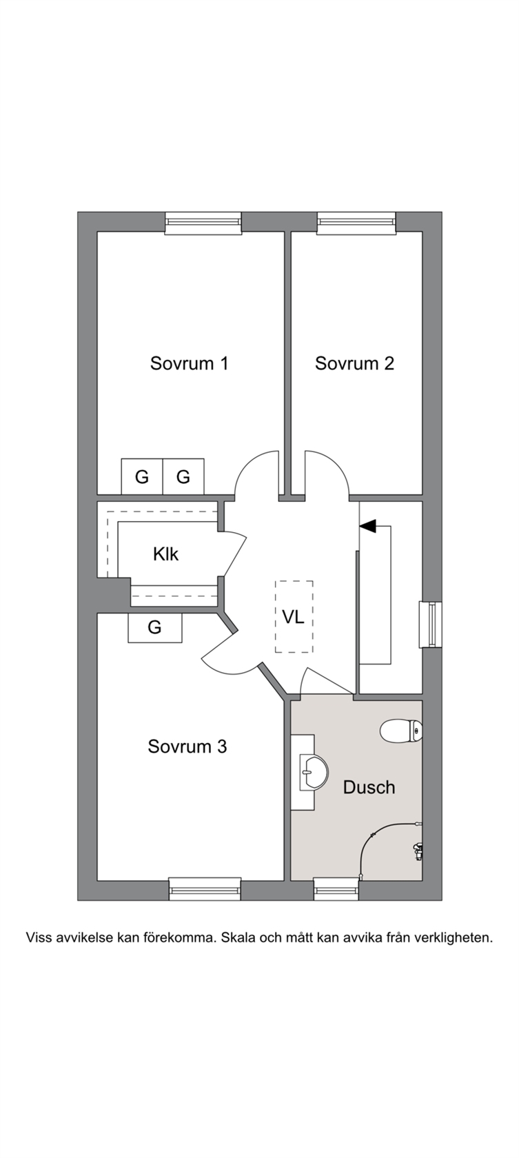 Planlösning övre plan