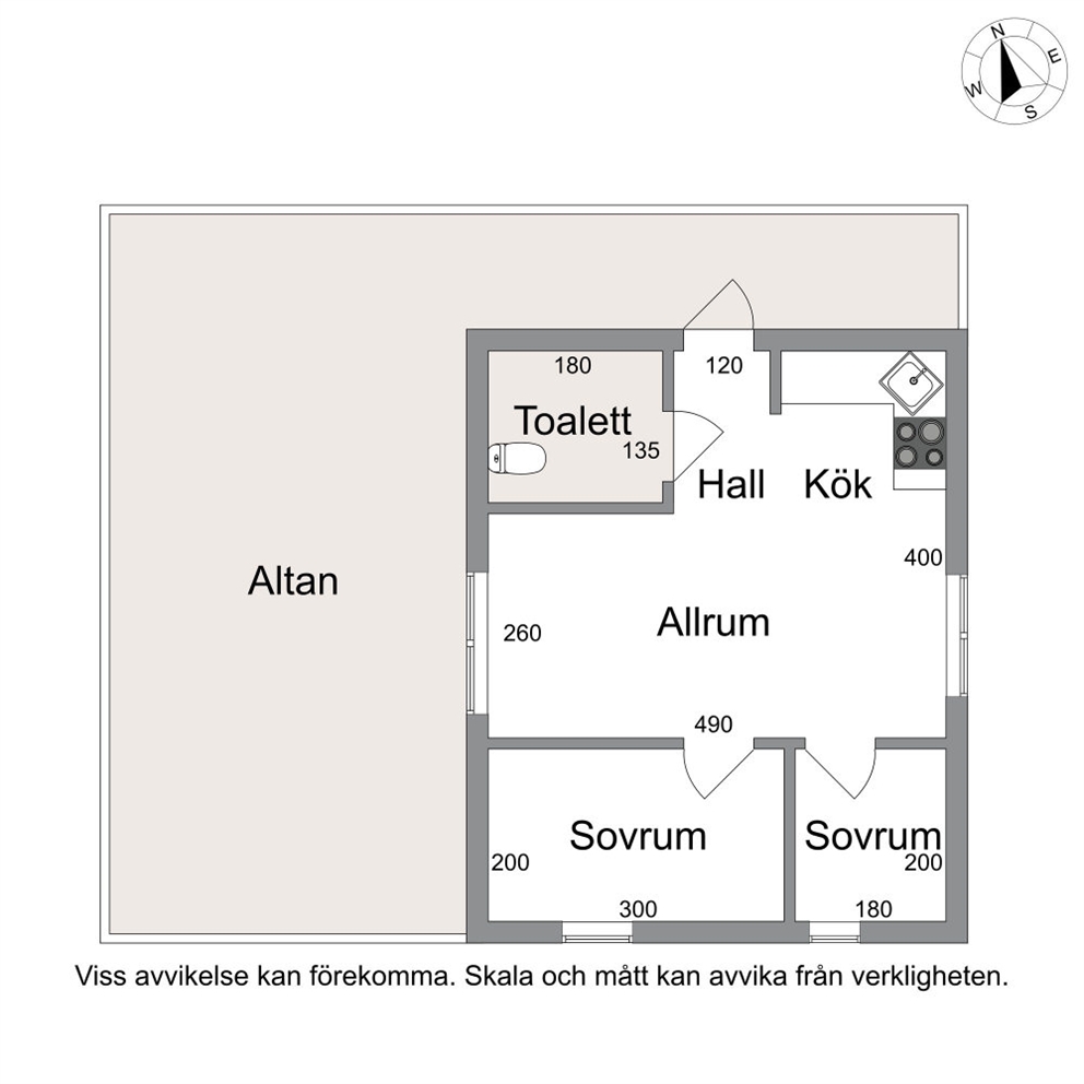 Planritning Gästhus