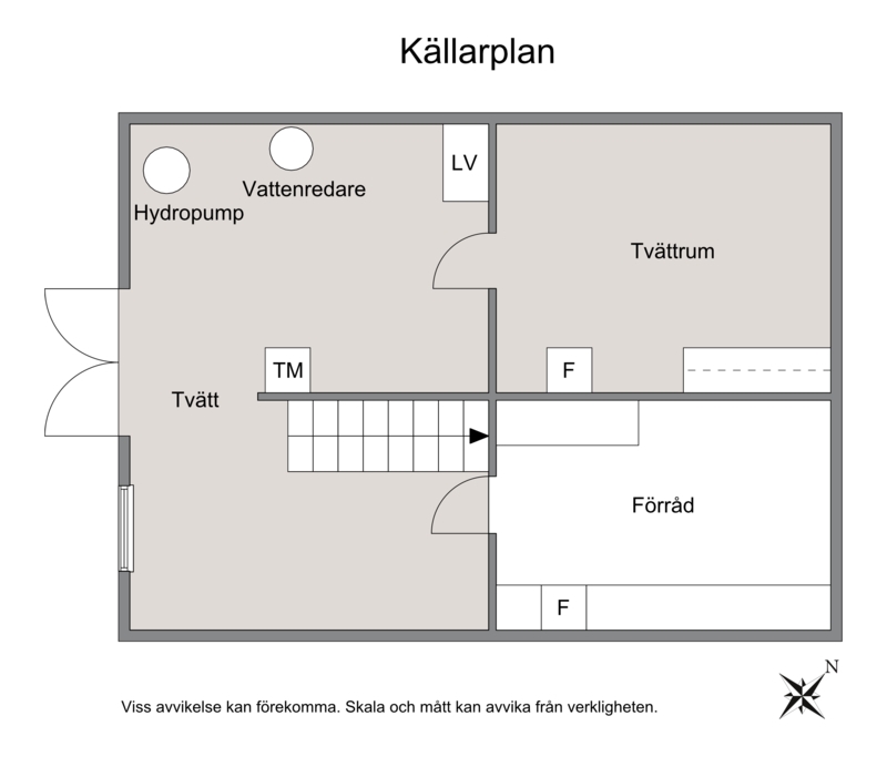 Planritning källarvåning