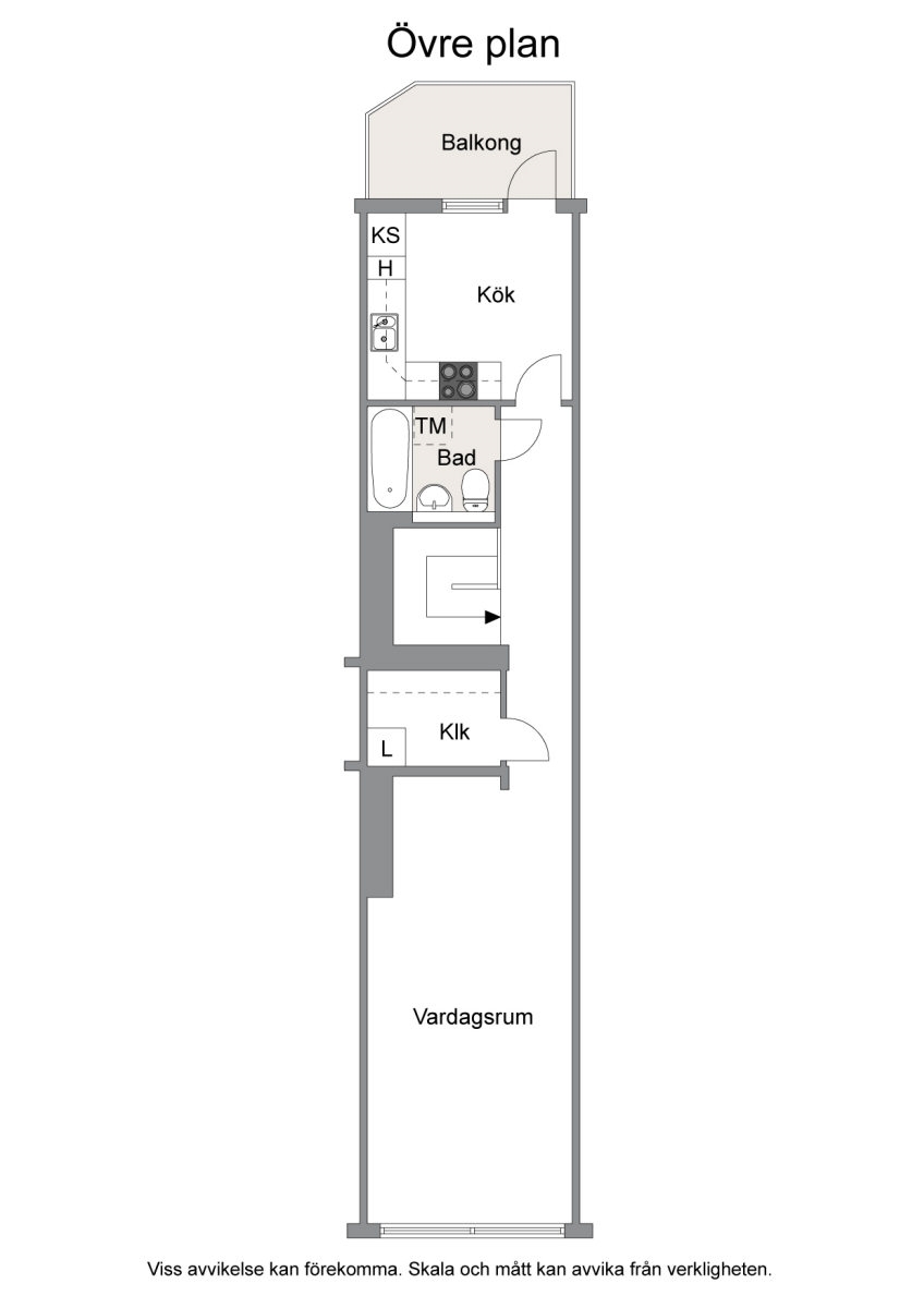 Planlösning Övre plan