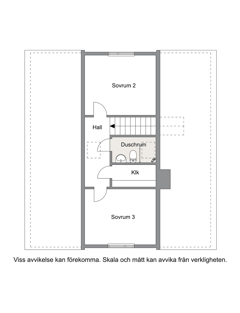 Planlösning övre plan