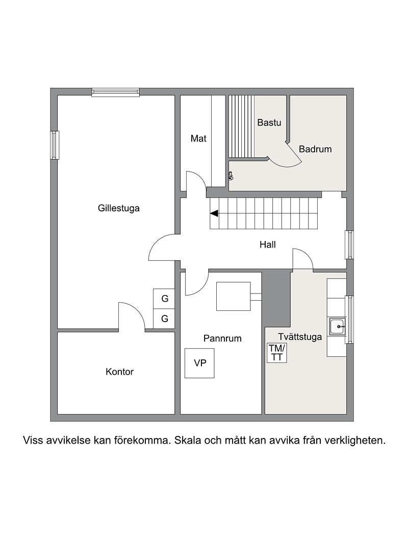 Planlösning källarplan