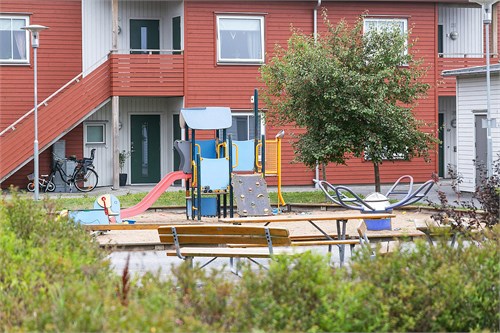 Lekplatsen på innergården