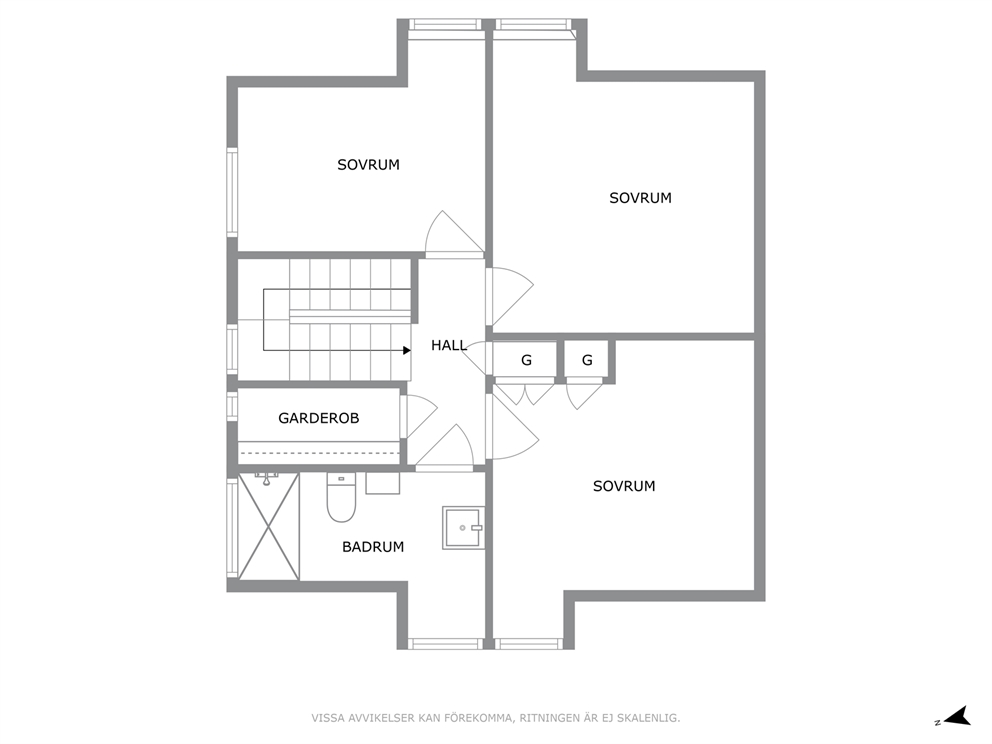 Planlösning - Ovanplan