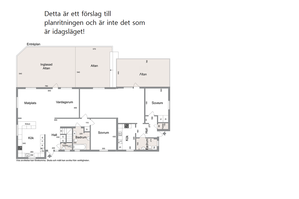 Förslag till planritning