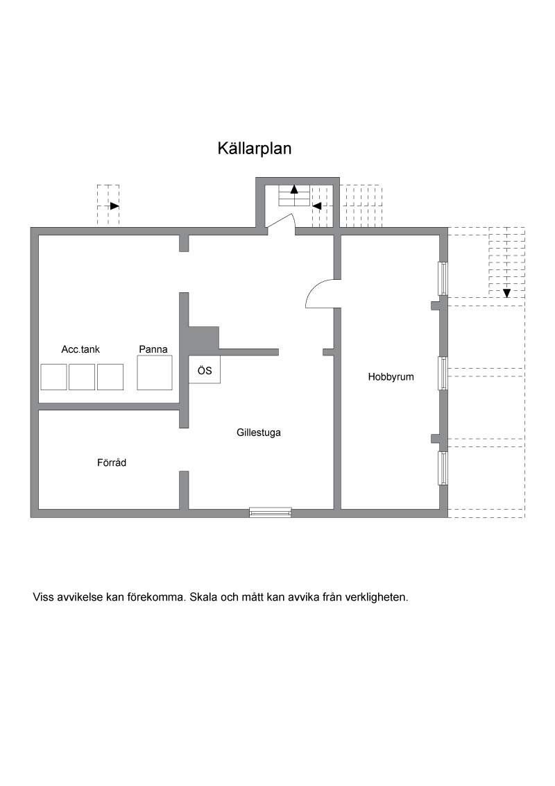 Planritning källarplan