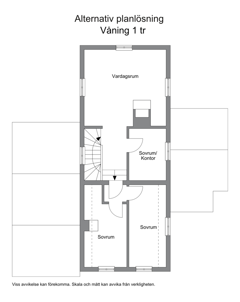 Alternativ planlösning (kostnad ca 150-200 tkr)