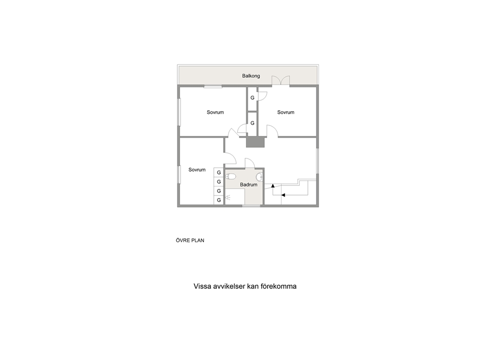 Planritning - övre plan