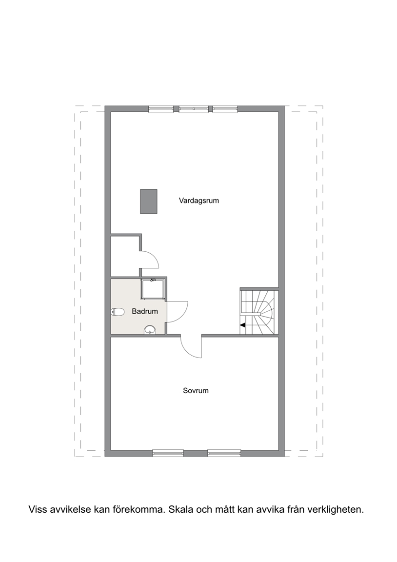 Planritning övre plan