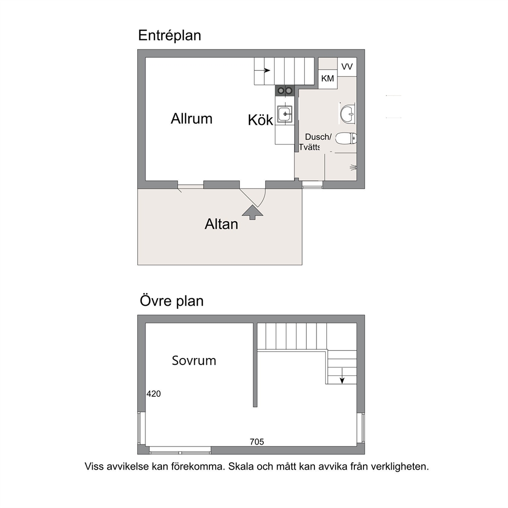 Alternativ planritning (övre plan)