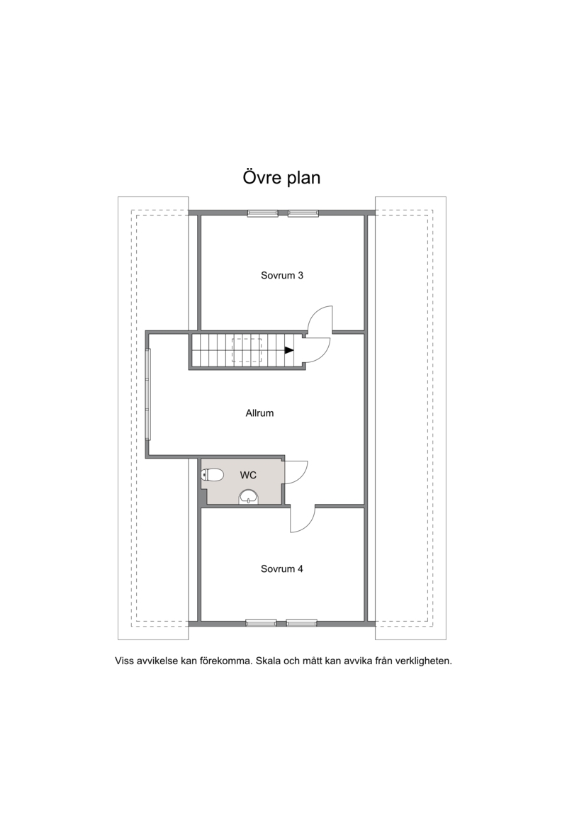 Planritning övre plan